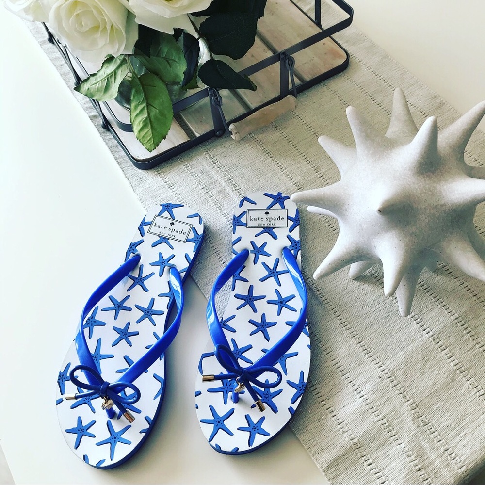 Kate spade flip flops 9/10 Large